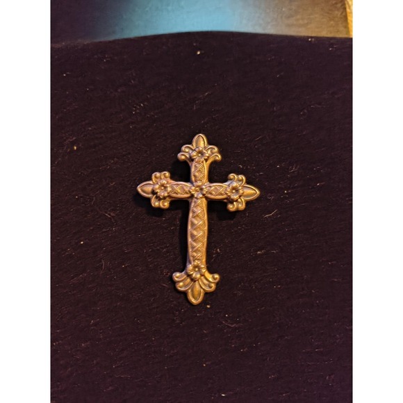 kats creations Jewelry - Sterling Silver Cross Pendant Or Can Also Be Worn As A Pin